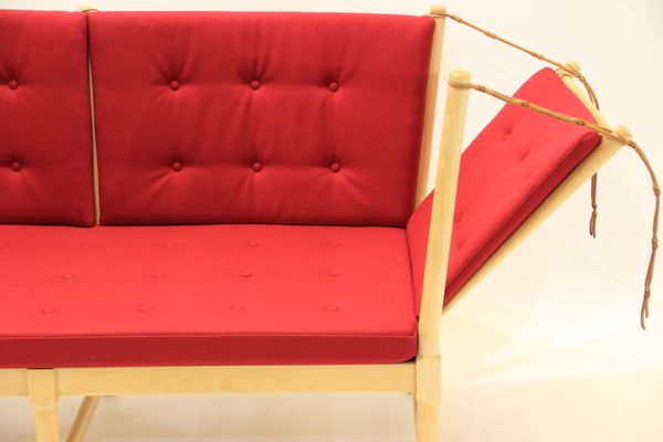 Vintage 1789 Sofa In Beech And Wool By Borge Mogensen For Fritz Vintage 1789 Sofa In Beech And Wool By Borge Mogensen For Fritz Hansen 2
