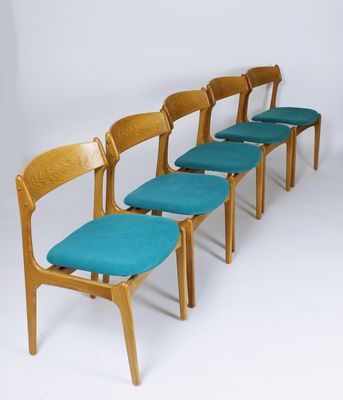 Model 49 Dining Chairs by Erik Buch for O D M¸bler Set of 5 for