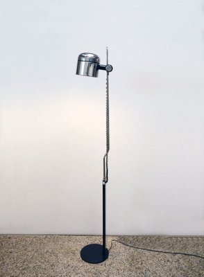 Stehlampe mit Verstellbarem Verchromten Schirm von Philips, 1970er ... Stehlampe mit Verstellbarem Verchromten Schirm von Philips, 1970er ...