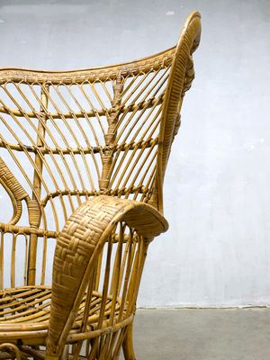 Vintage Peacock Rattan Chair By Gio Ponti For Bonacina 3 Vintage Peacock Rattan Chair By Gio Ponti For Bonacina 3