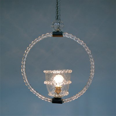 Mid Century Murano Glass Pendant Light By Ercole Barovier For Toso 2