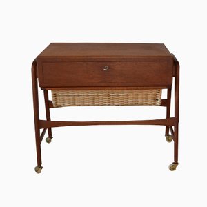 Schwedische Metall & Teakholz Stühle von Bjärnums Stolfabrik, 1962, 6er