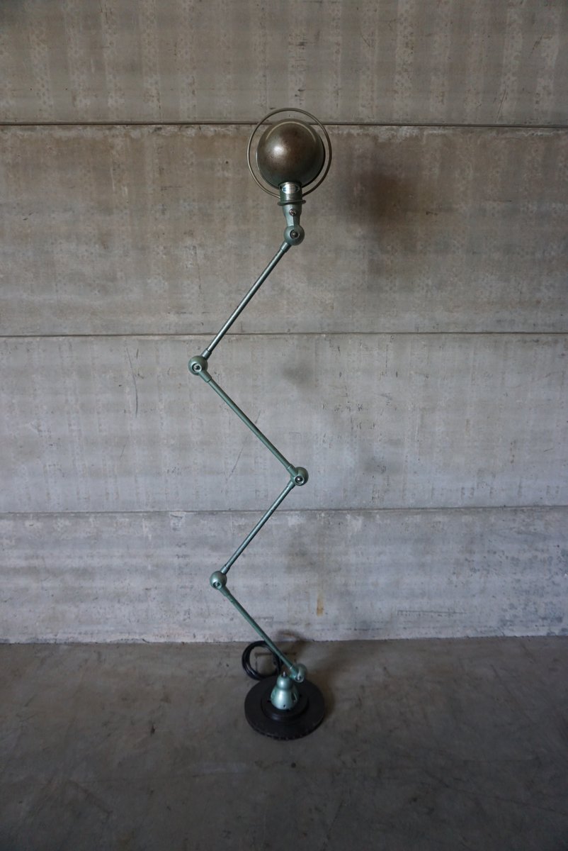 4-Armed Vintage Industrial Floor Lamp by Jean-Louis Domecq for ... 4-Armed Vintage Industrial Floor Lamp by Jean-Louis Domecq for ...