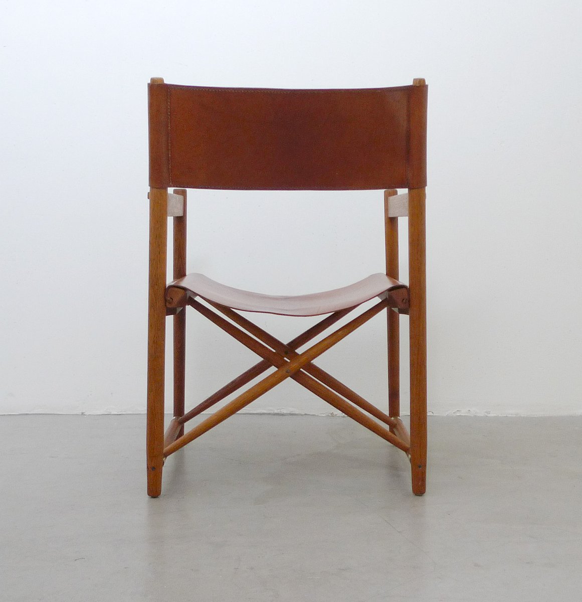 MidCentury Danish Folding SafariStyle Chair, 1960s for sale at Pamono