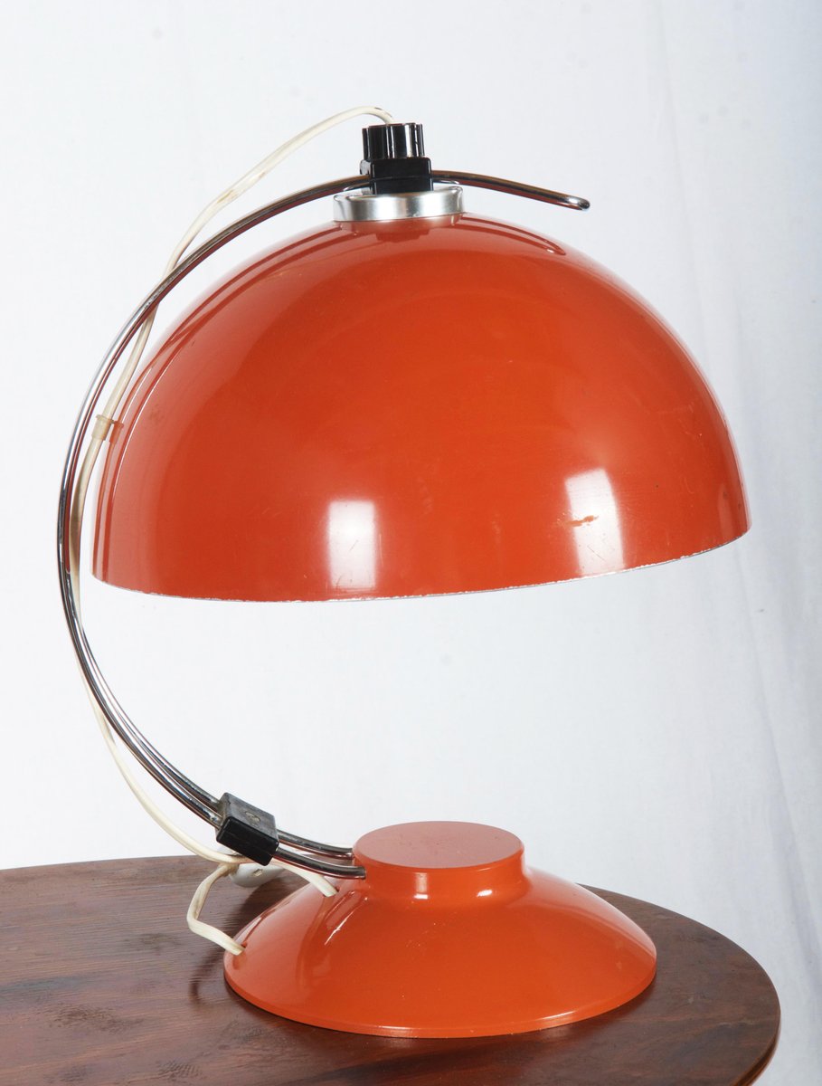 Mid Century Orange Desk Lamp - img-hobo
