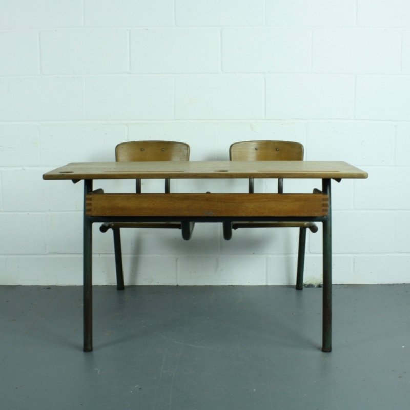 Vintage French Children S Double Desk And Chairs Set For At Vintage French Children S Double Desk And Chairs Set For At Pamono