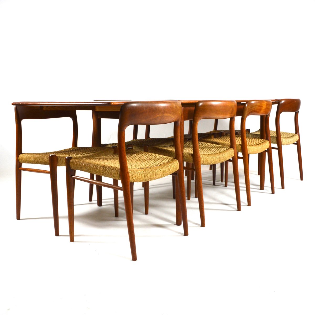 Mid Century Danish Teak Dining Set By Niels O Mller For JL