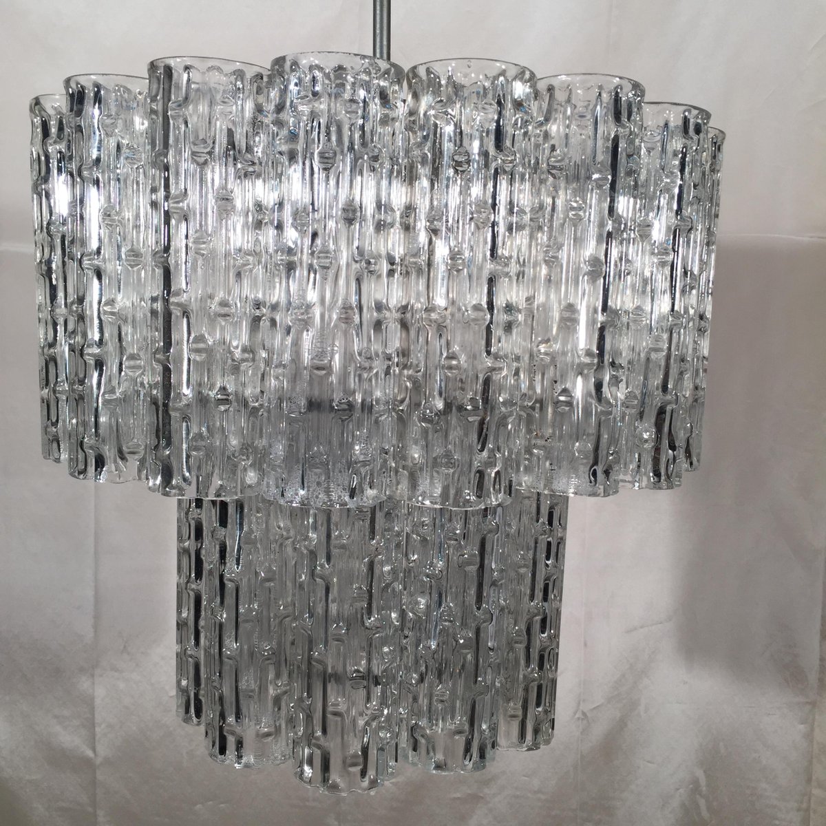 Vintage Murano Crystal Glass Chandelier For At Pamono