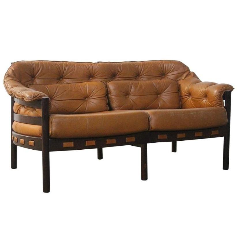 Mid Century Camel Leather Two Seater Sofa By Arne Norell For Coja Mid Century Camel Leather Two Seater Sofa By Arne Norell For Coja