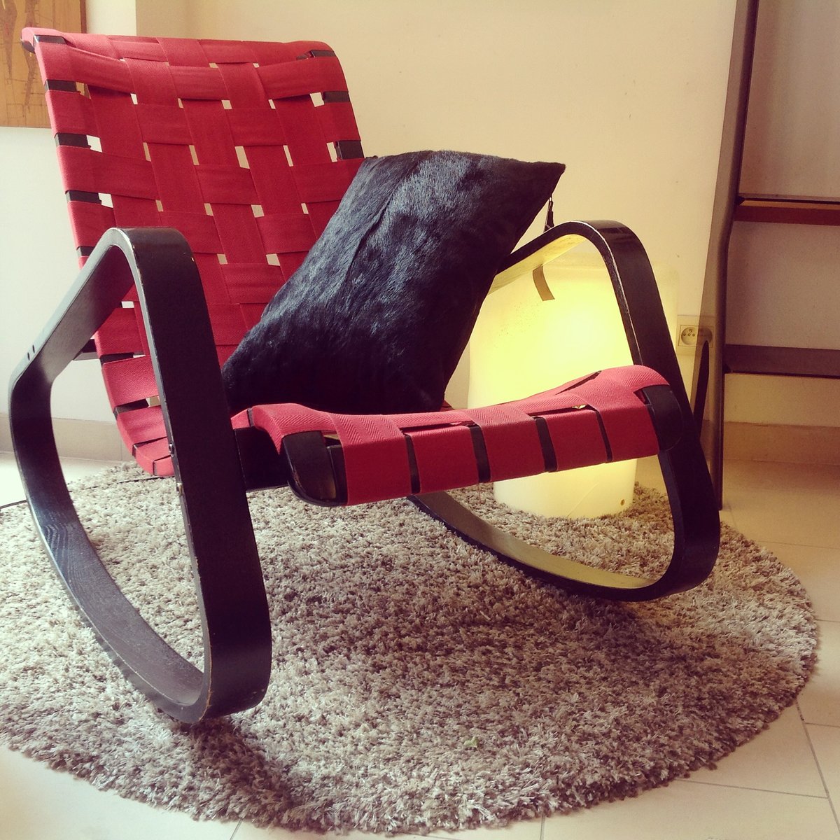 Sedia dondolo di luigi crassevig, anni 70 in vendita su pamono Sedia dondolo design