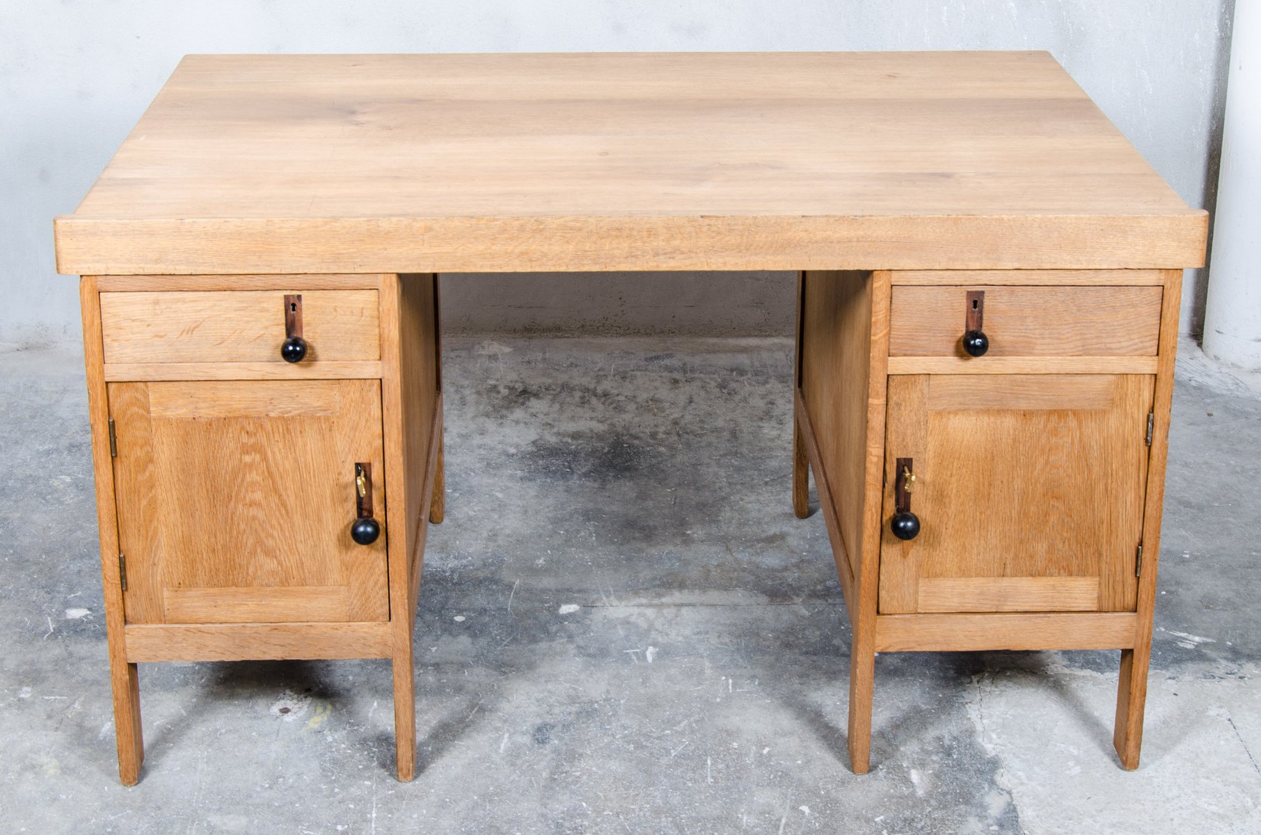 Dutch Art Deco Oak Desk 1920s For At Pamono