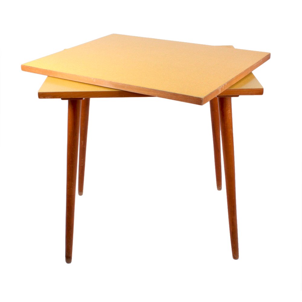 Czech Formica Side Table With Swivel Top 1960s For At Pamono Czech Formica Side Table With Swivel Top 1960s