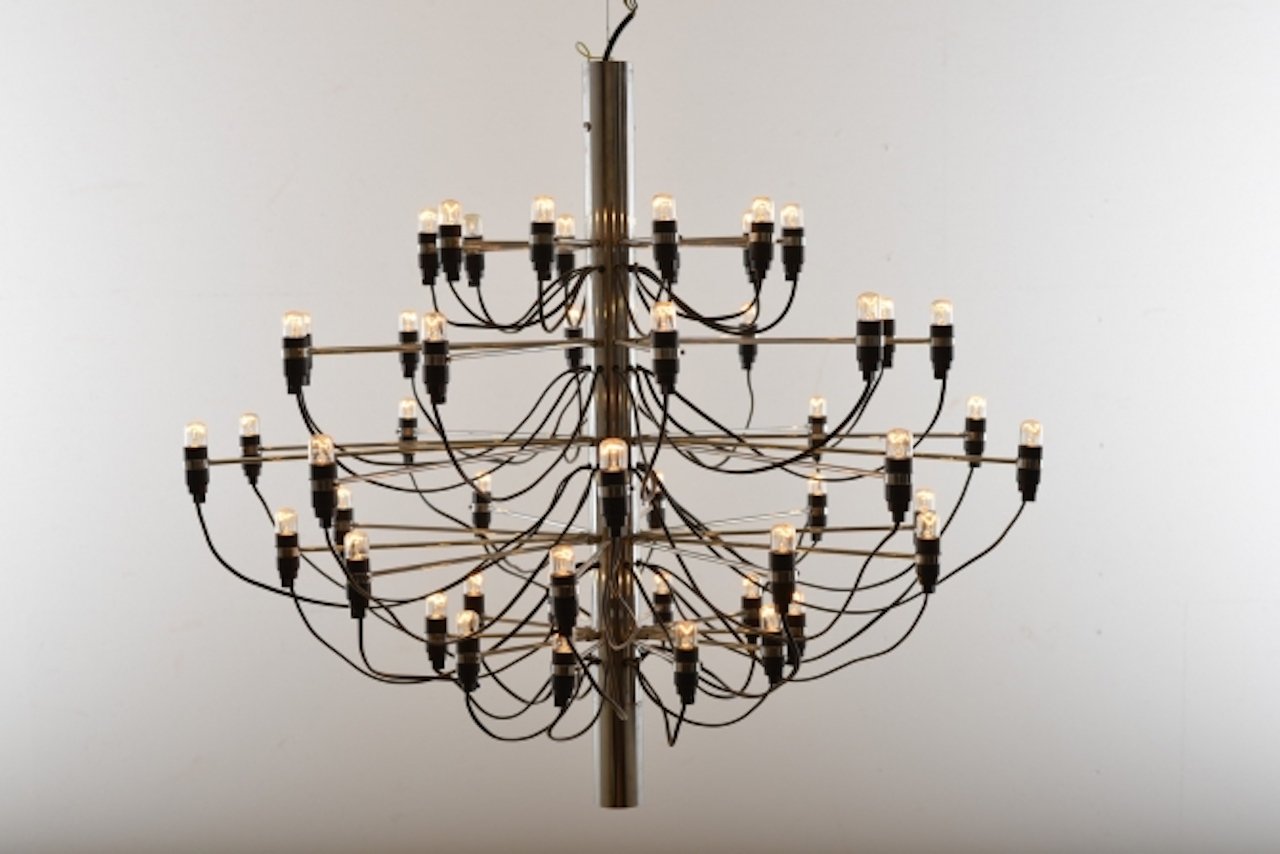 Vintage Model 2097 Chandelier By Gino Sarfatti For Flos At Vintage Model 2097 Chandelier By Gino Sarfatti For Flos At