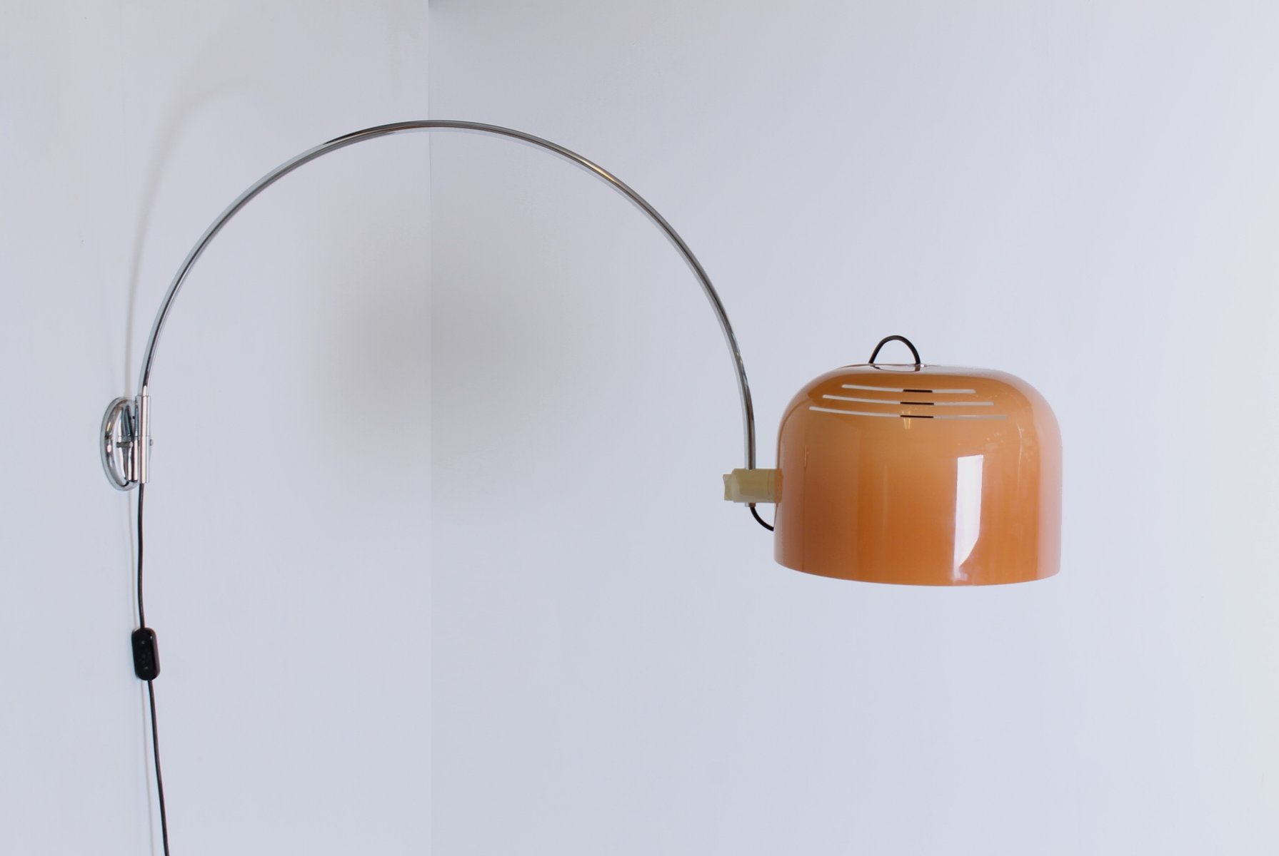Elegant Arc Wall Lamp Arc Wall Lamp Adjule Mid Century Light By Luigi Massoni For Guzzini