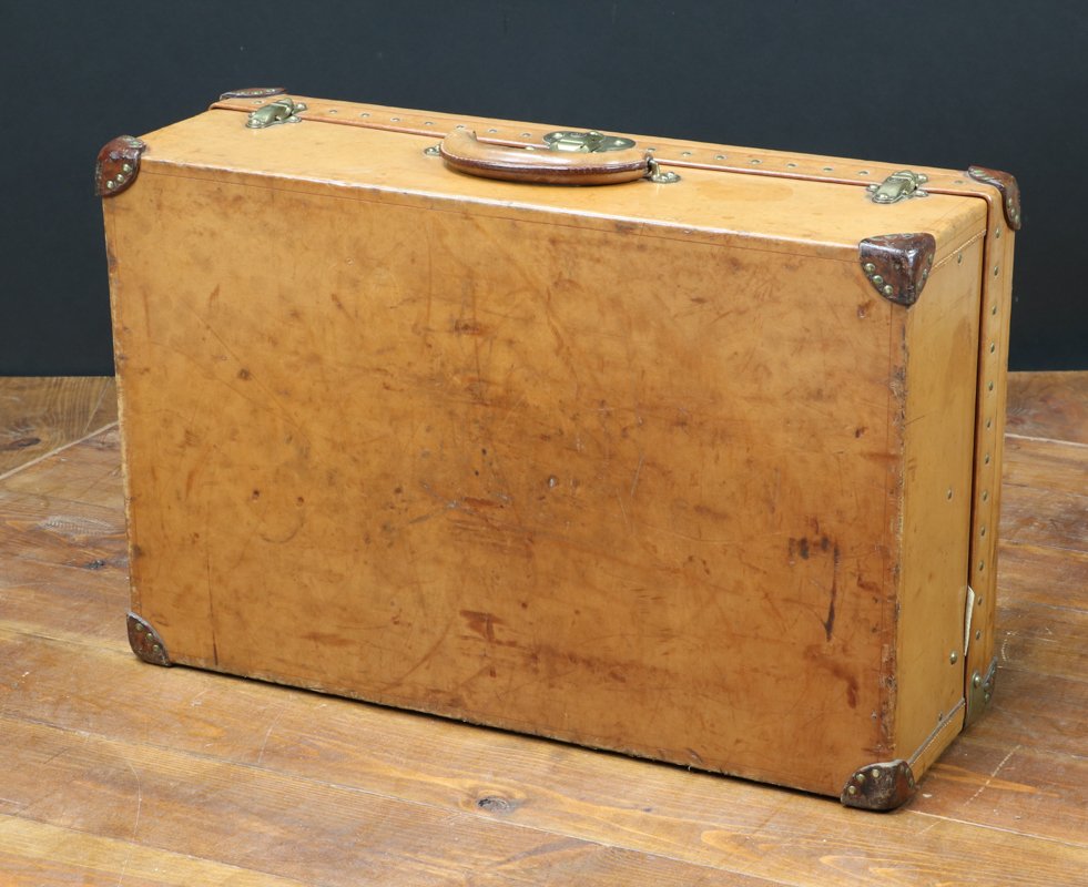Vintage Leather Suitcase from Louis Vuitton, 1930s for sale at Pamono