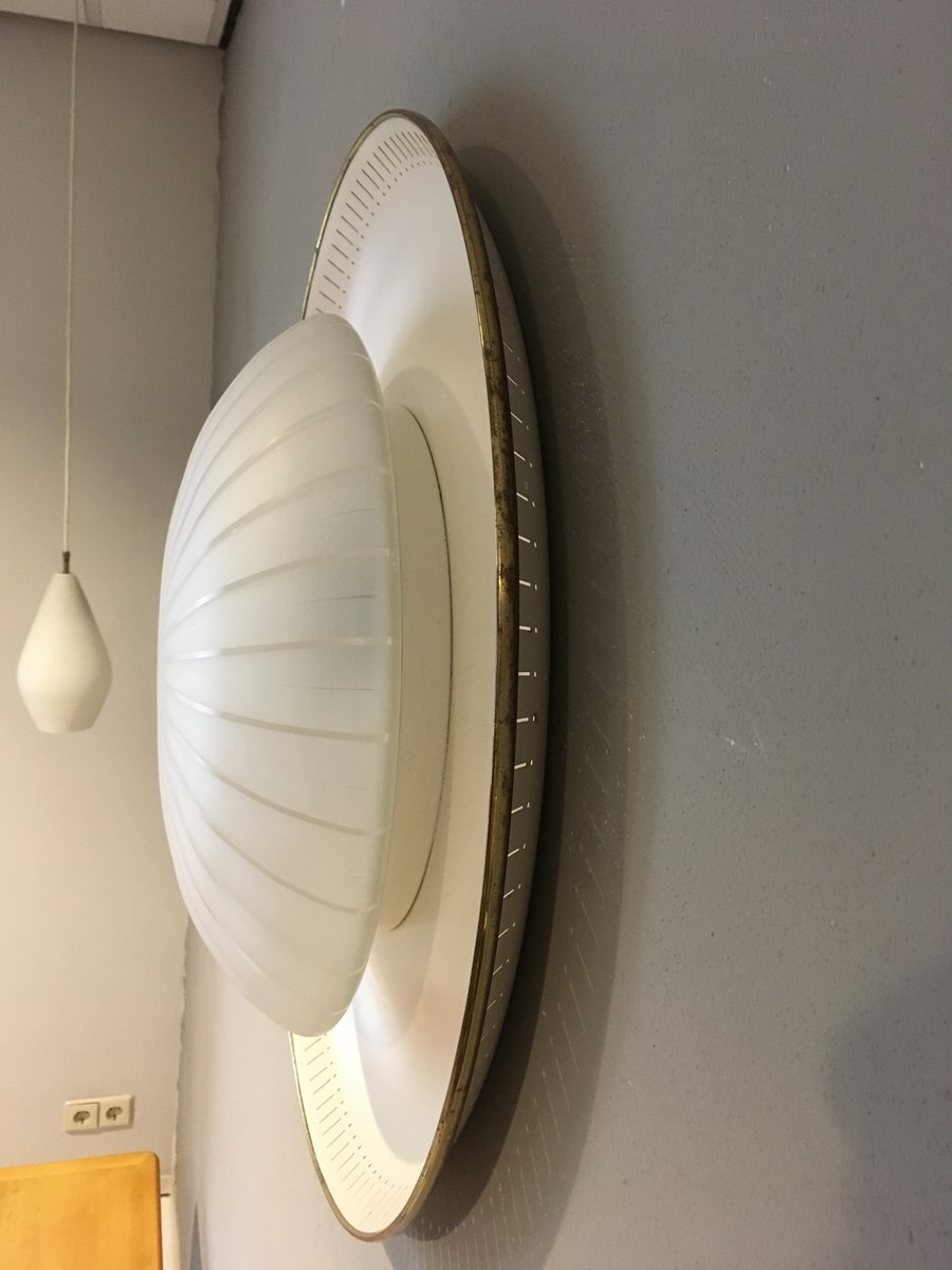 Large And Round Wall Light 1950s For At Pamono Large And Round Wall Light 1950s