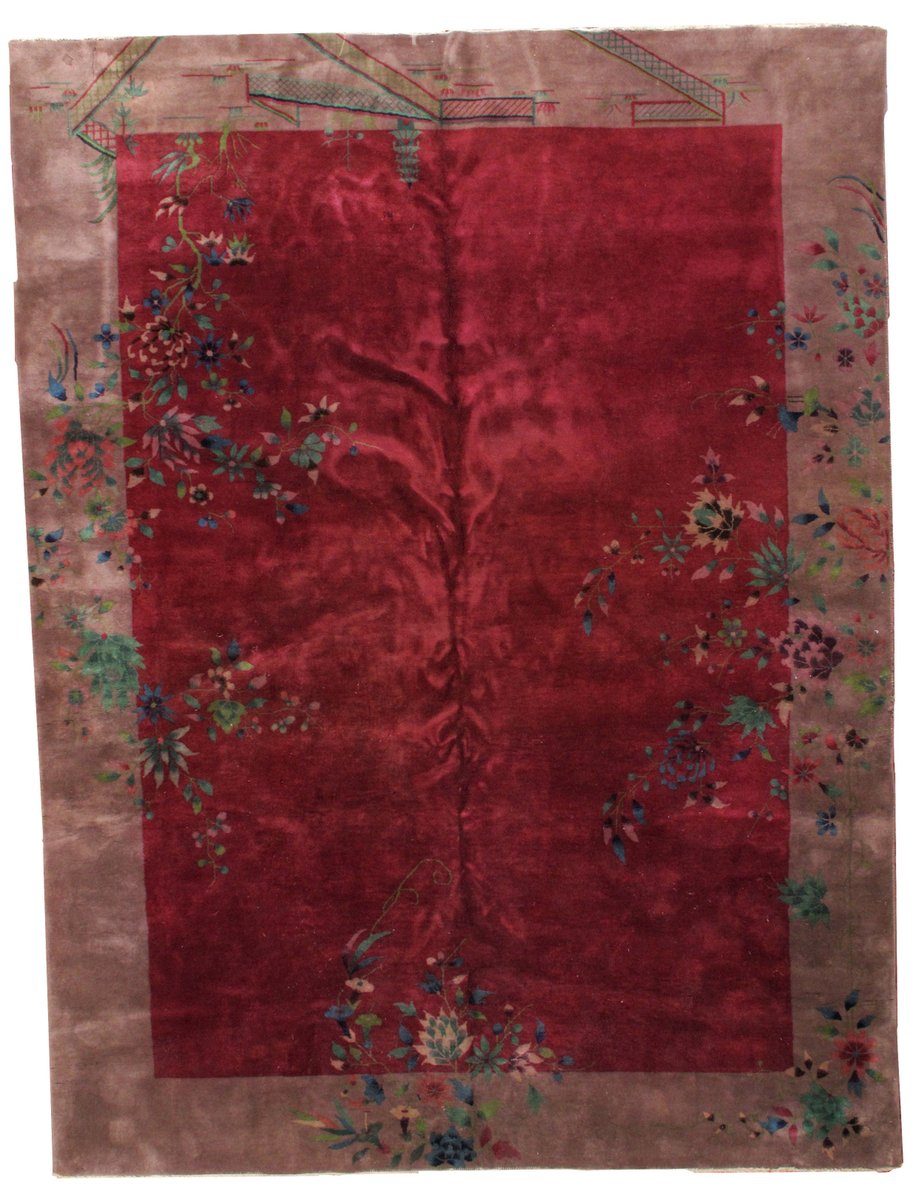 Chinese Art Deco Handmade Rug 1920s For At Pamono Chinese Art Deco Handmade Rug 1920s