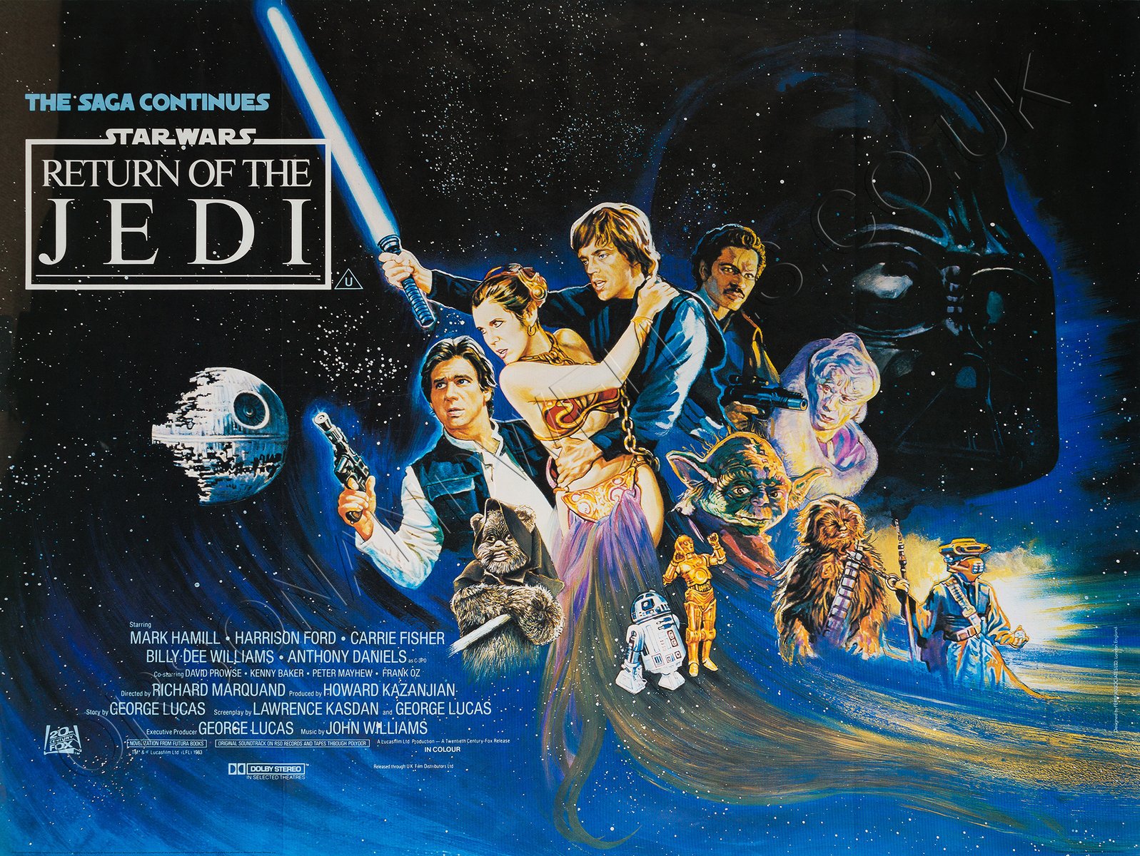 Die Rückkehr der JediRitter Filmplakat 1983 bei Pamono kaufen