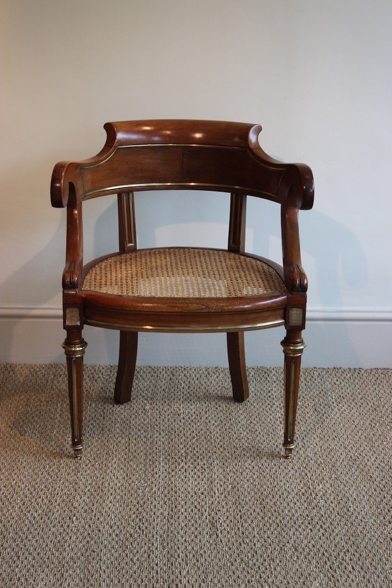 Antique French Mahogany Desk Chair For At Pamono Antique French Mahogany Desk Chair