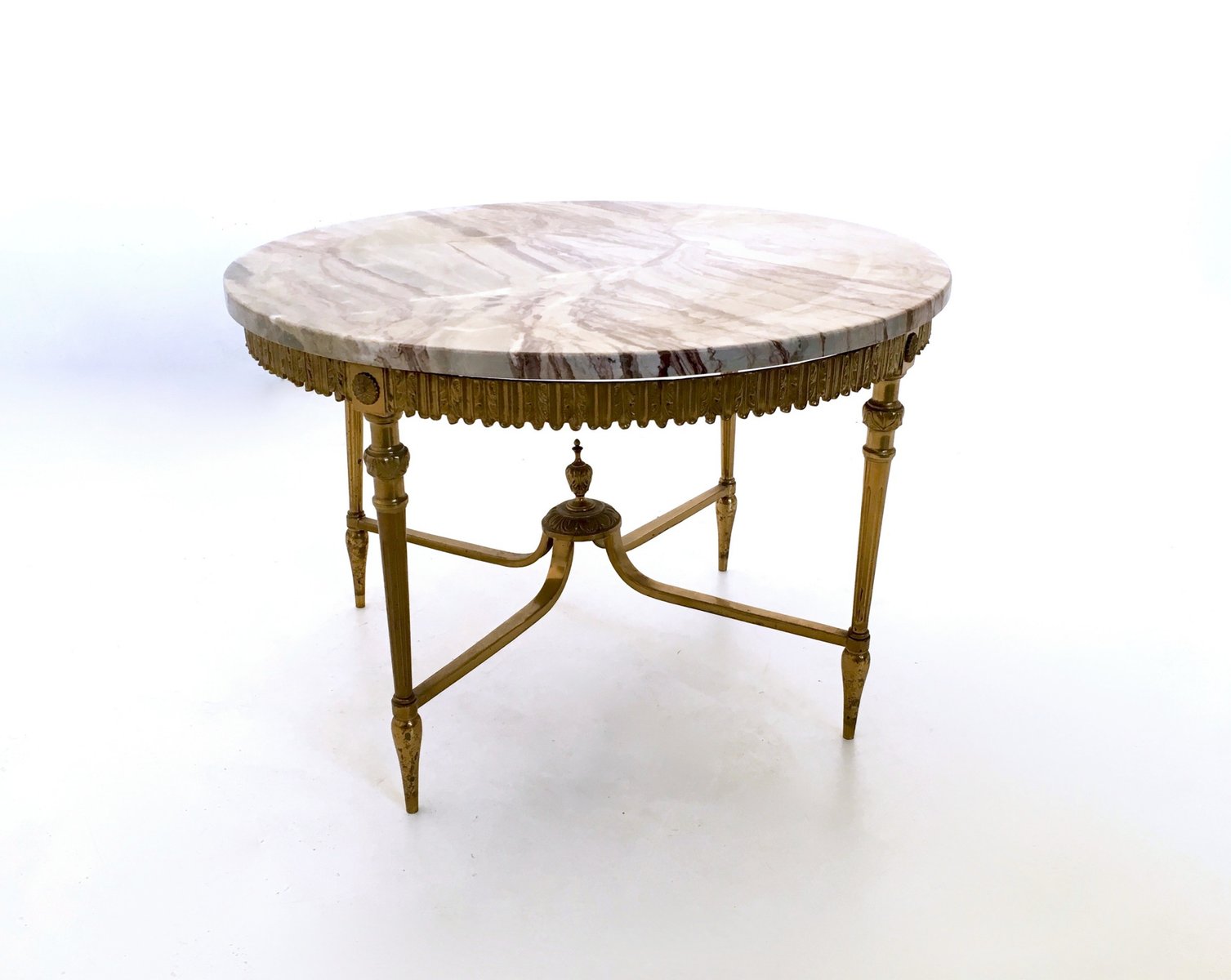 Italian Marble Coffee Table Drinker Italian Marble And Br Coffee Table 1950s