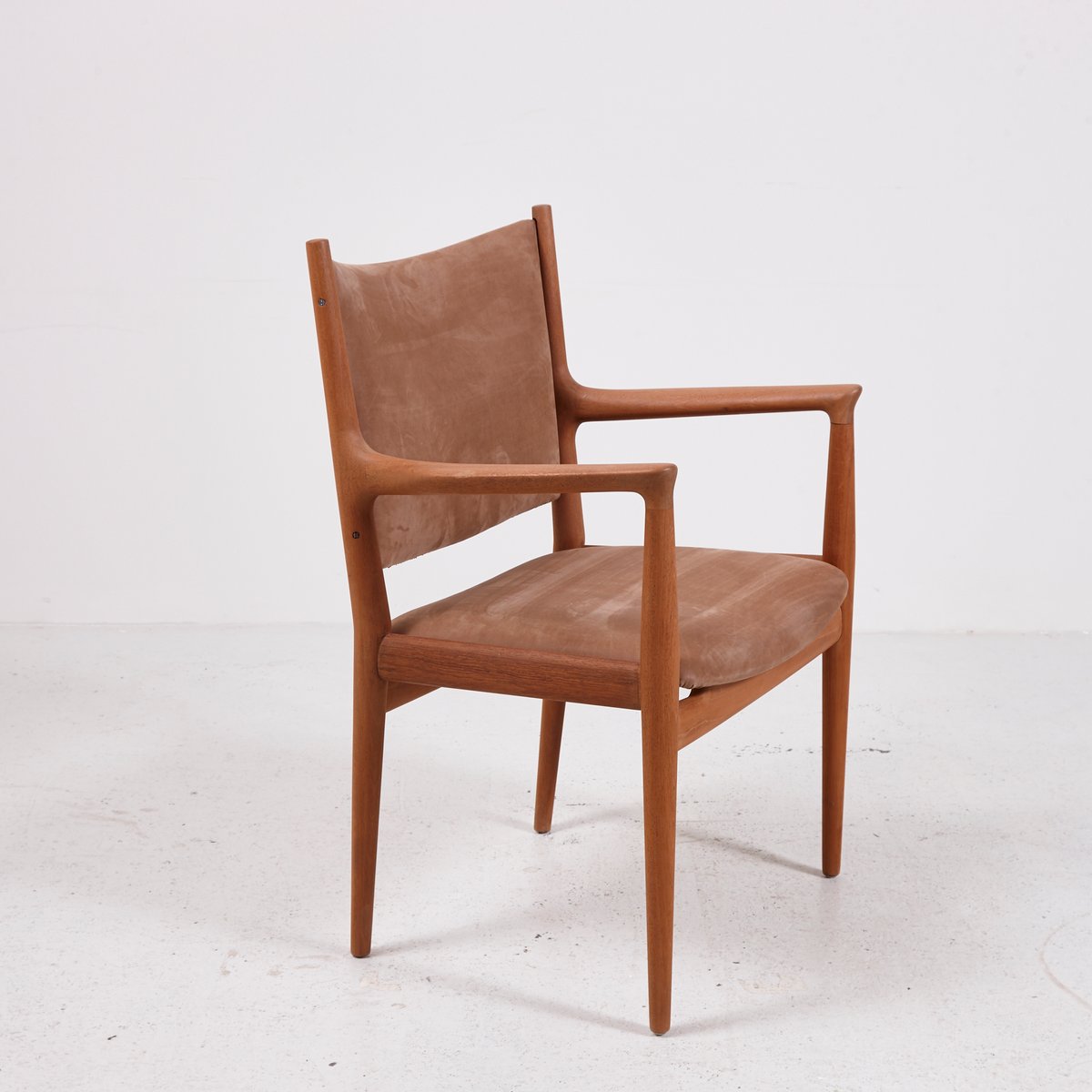 jh 713 armlehnstuhl von hans j wegner fuer johannes hansen 1960er 2