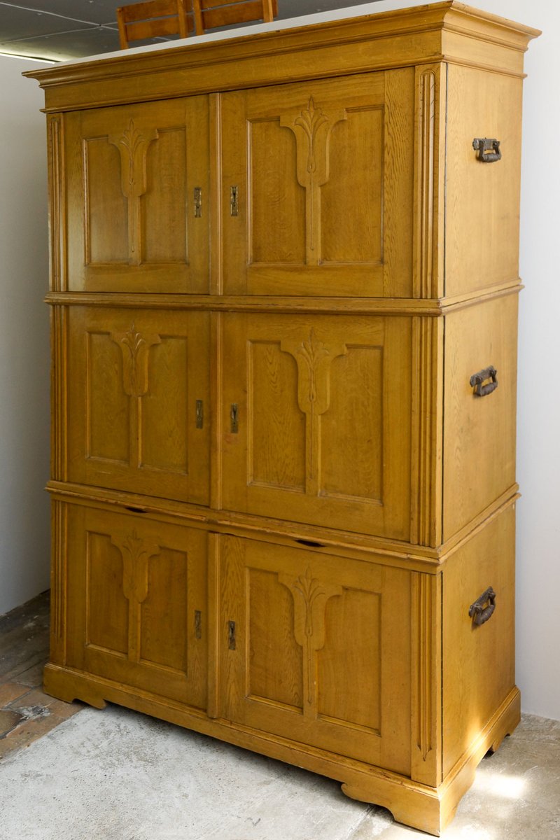 bierlasur jugendstil schrank mit drei korpusteilen 1910er 3