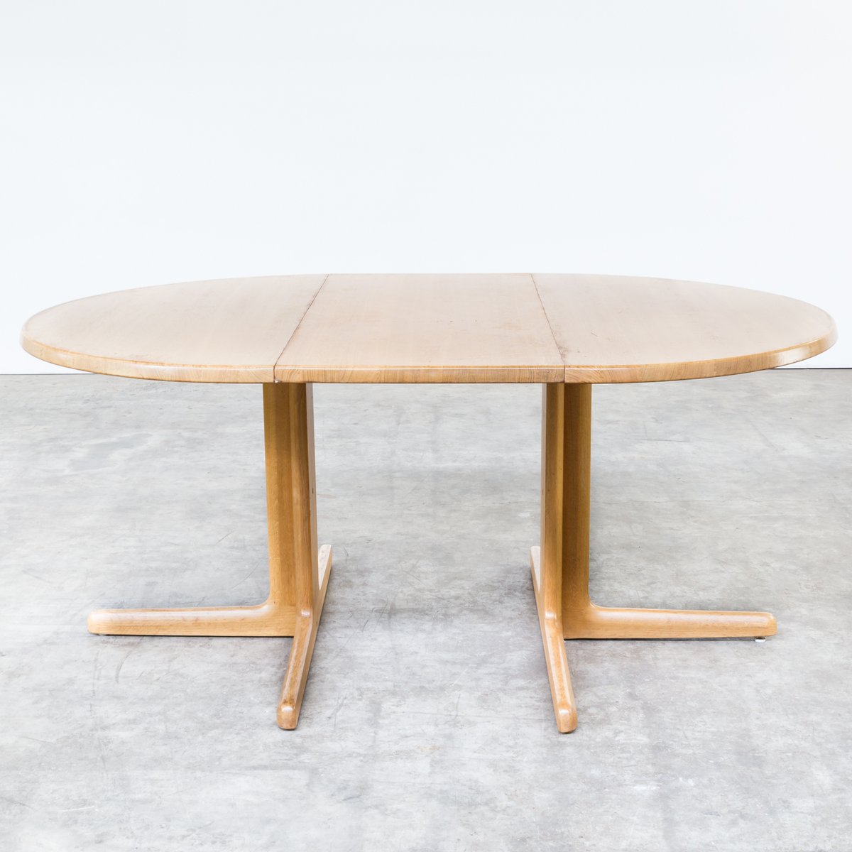 Solid Oak Extendable Dining Table From Niels Bach As 1960s For Solid Oak Extendable Dining Table From Niels Bach As 1960s