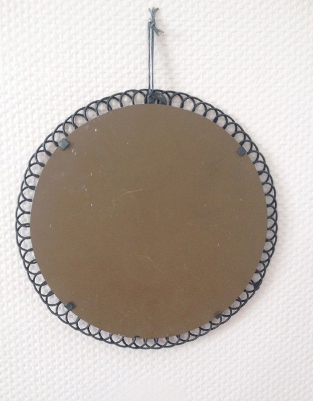 Metal Flower Mirror Ideas Round Metal Flower Mirror 1970s 5 234 00 Per Piece