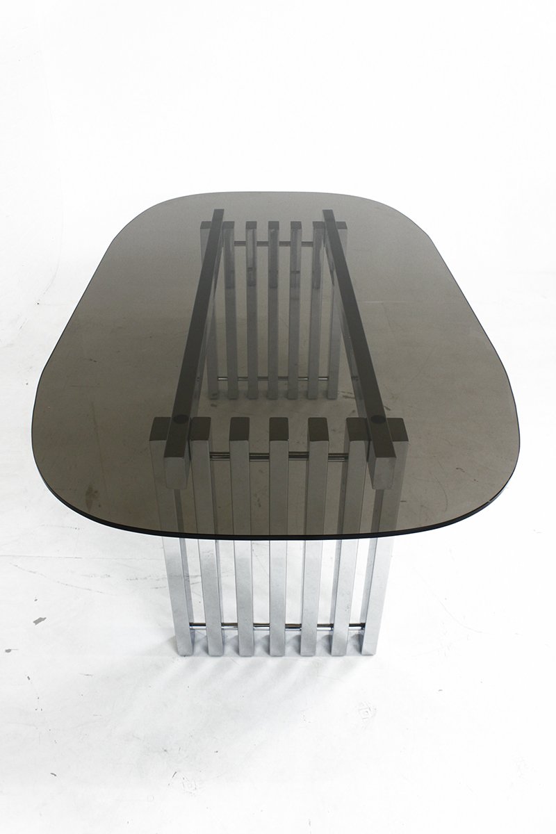 Mid Century Modern Chrome And Gl Dining Table 1970s For At Mid Century Modern Chrome And Gl Dining Table 1970s 9 4 073 00 Price Per Piece