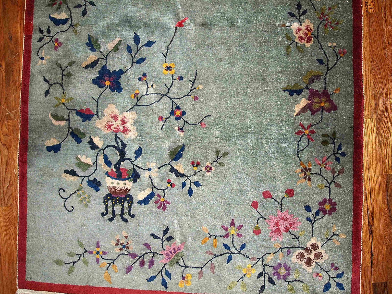 handgemachter chinesischer art deco teppich 1920er 6