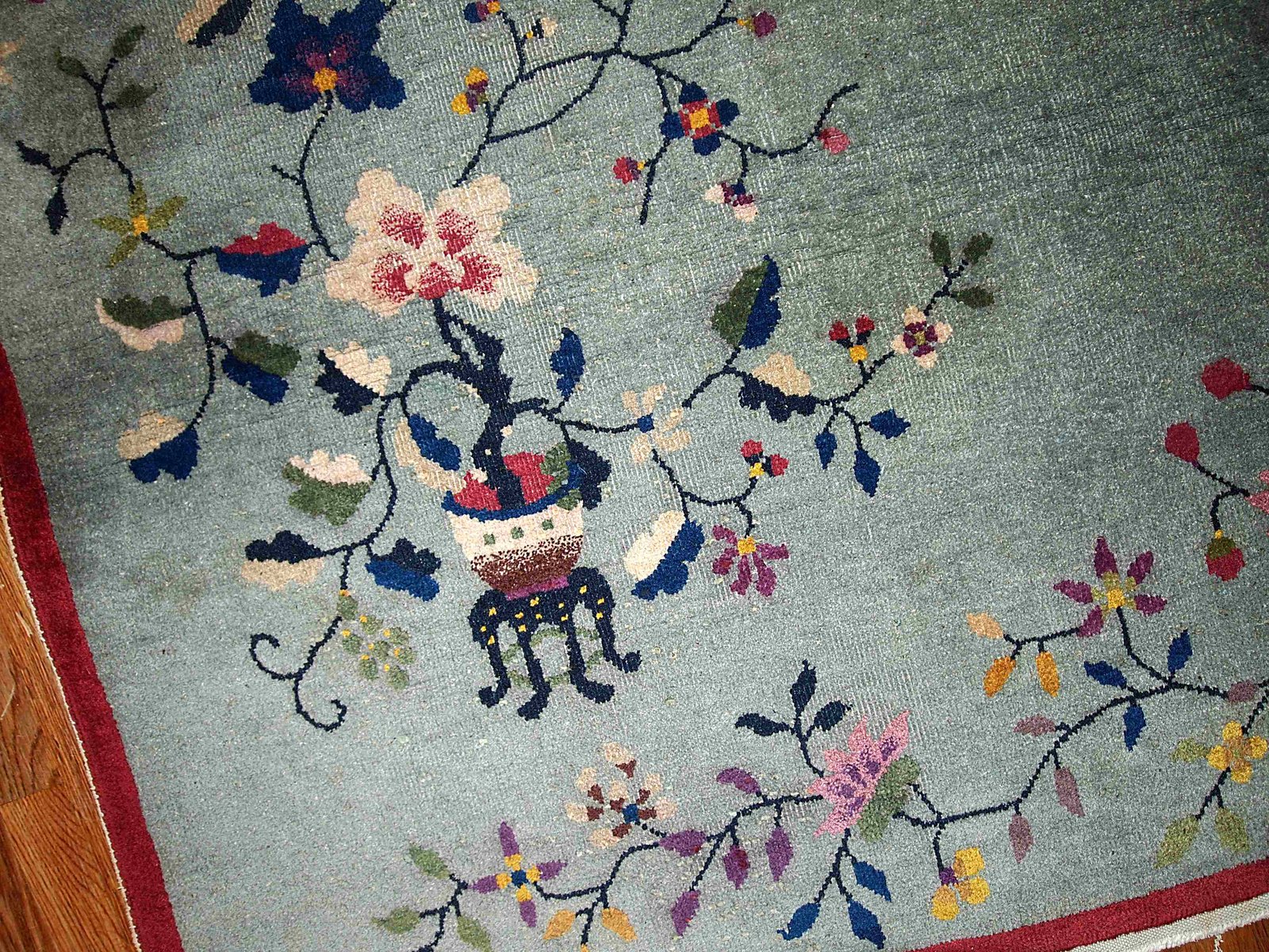 handgemachter chinesischer art deco teppich 1920er 3