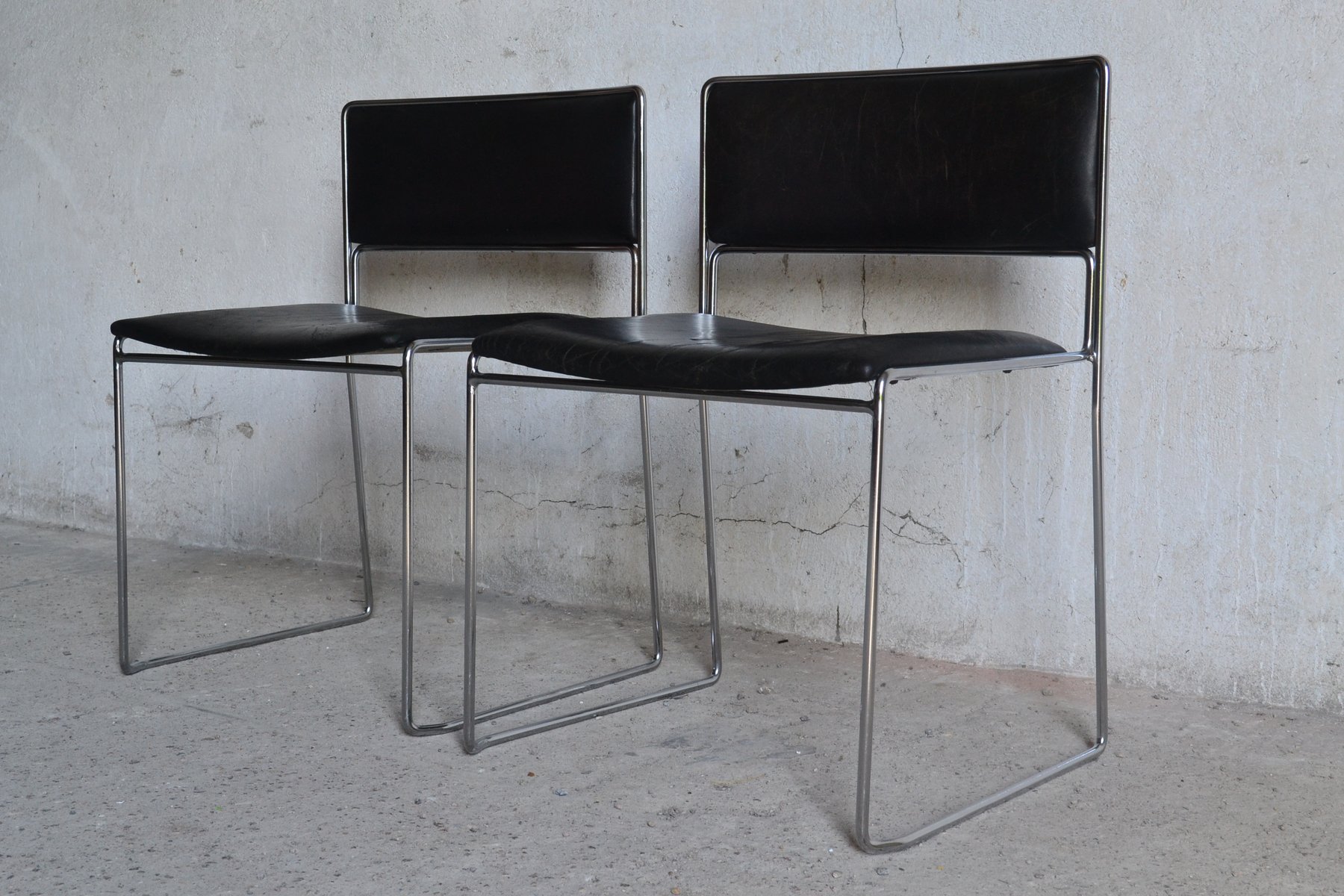 Vintage German Desk Chairs By Preben Fabricius Jørgen Kastholm For Vintage German Desk Chairs By Preben Fabricius Jørgen Kastholm For Kill International Set Of 2