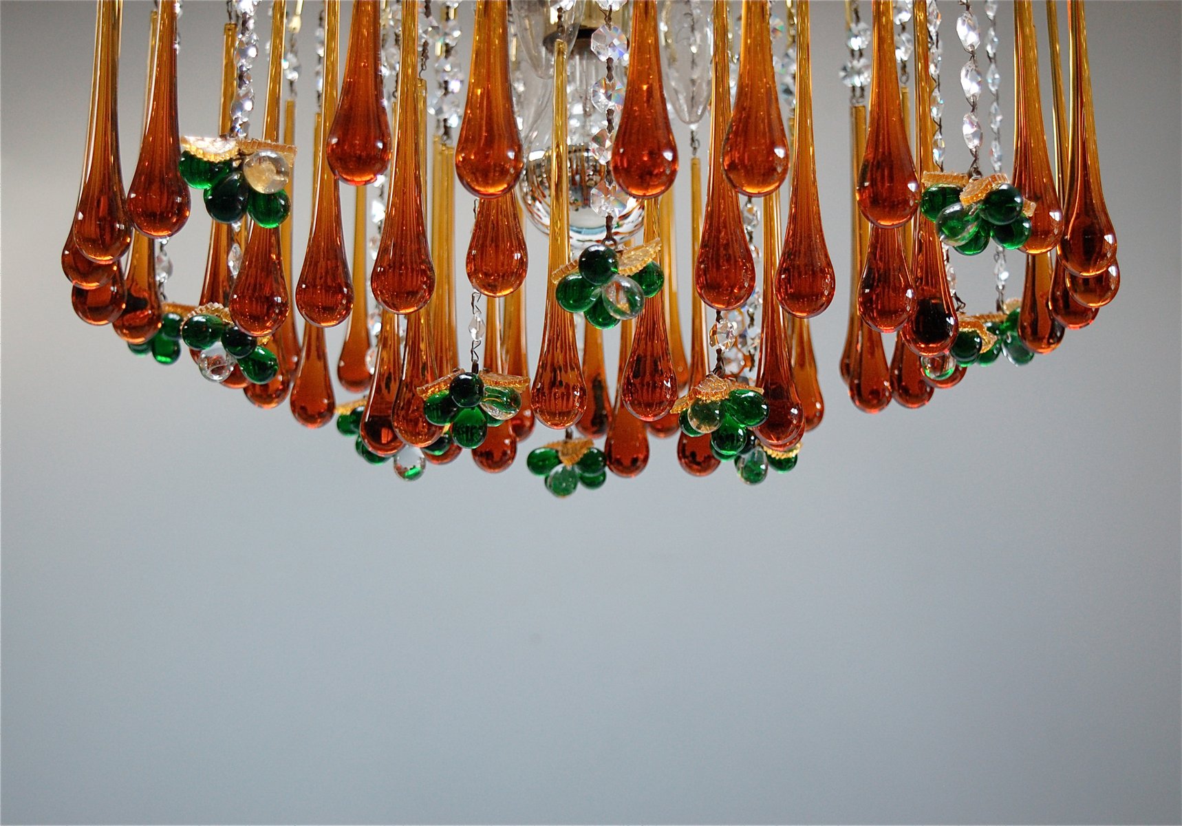 Glass Fruit Chandelier Designs Vintage Teardrop And Fruit Murano Glass Chandelier For At Pamono
