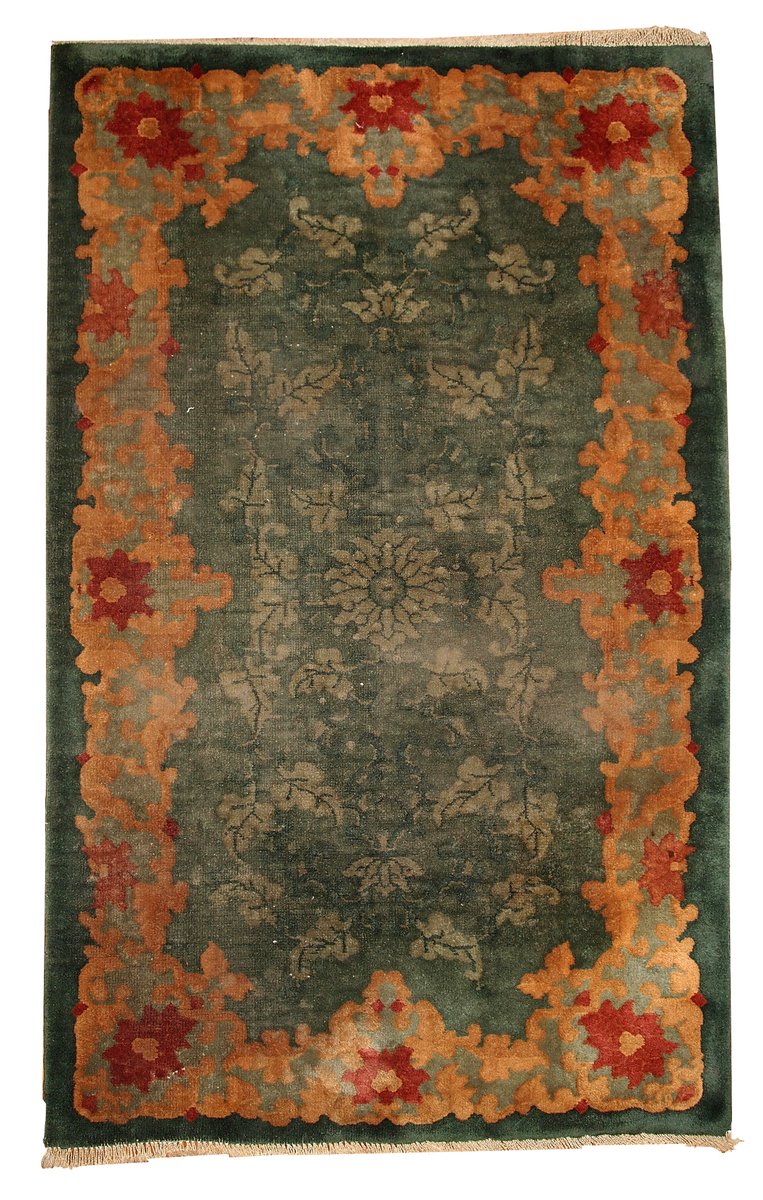handgemachter chinesischer art deco teppich 1920er 1