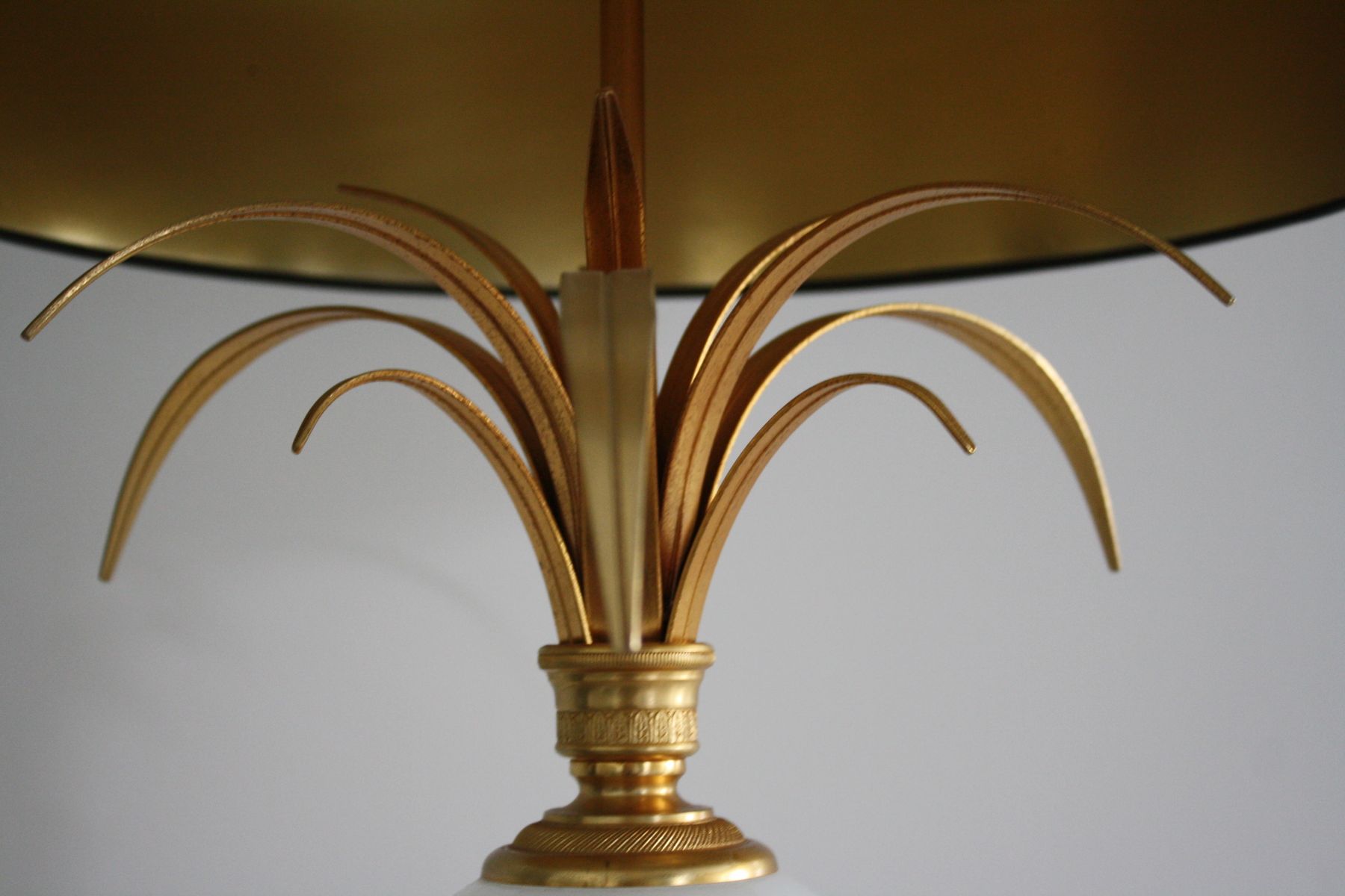 Pineapple Table Lamp Australia Large 1970s For Brass And Opaline Pineapple Leaf Table Lamp 1970s For