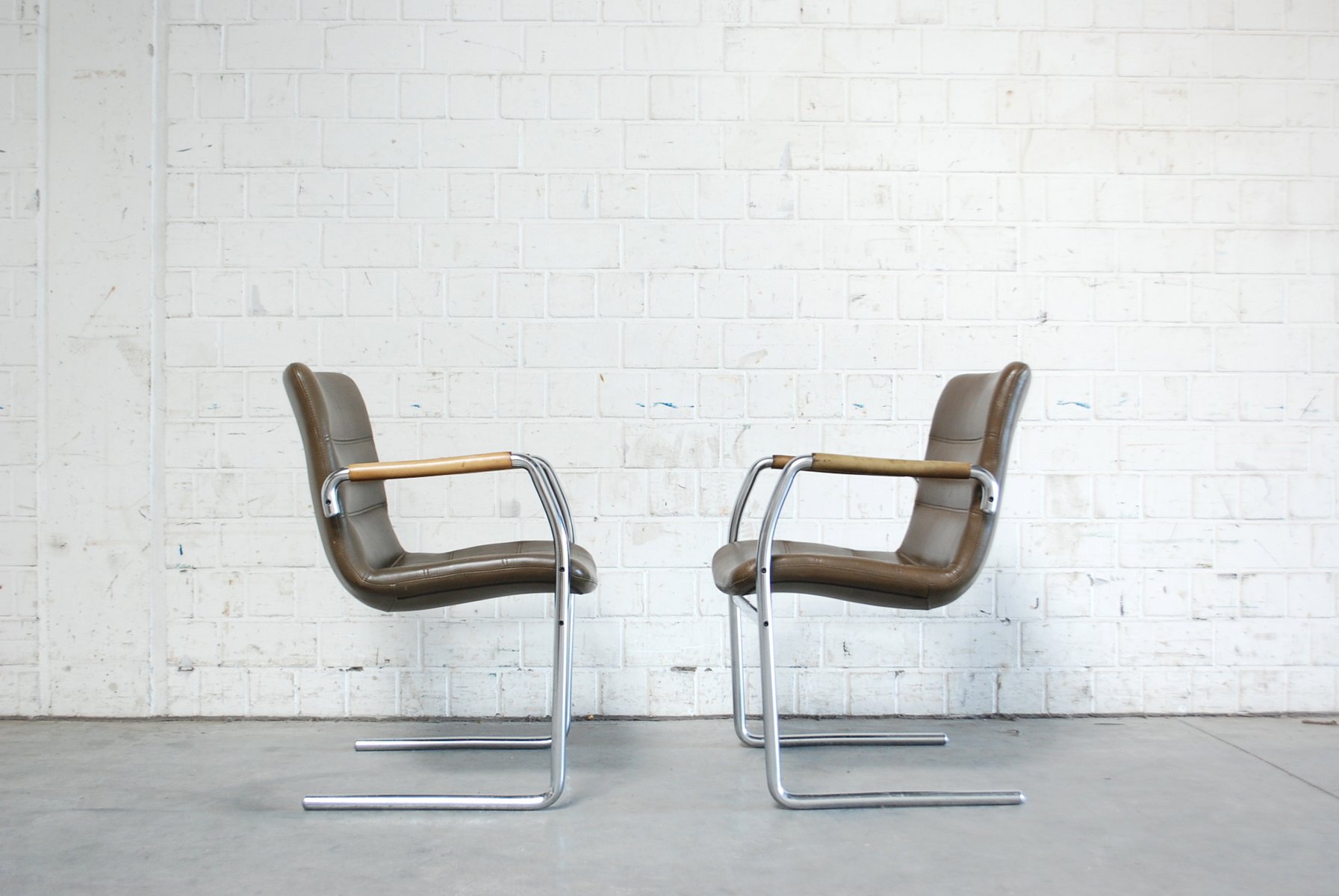 Vintage Cantilever Chairs by Jorgen Kastholm for Kusch + Co, Set ... Vintage Cantilever Chairs by Jorgen Kastholm for Kusch + Co, Set ...