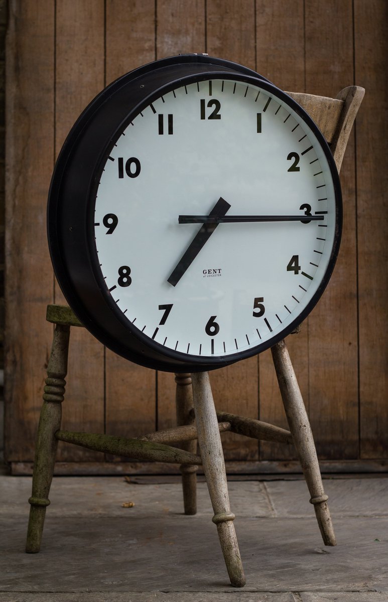 Vintage Factory Clock From Gent Of Leicester 1940s For Sale At Pamono