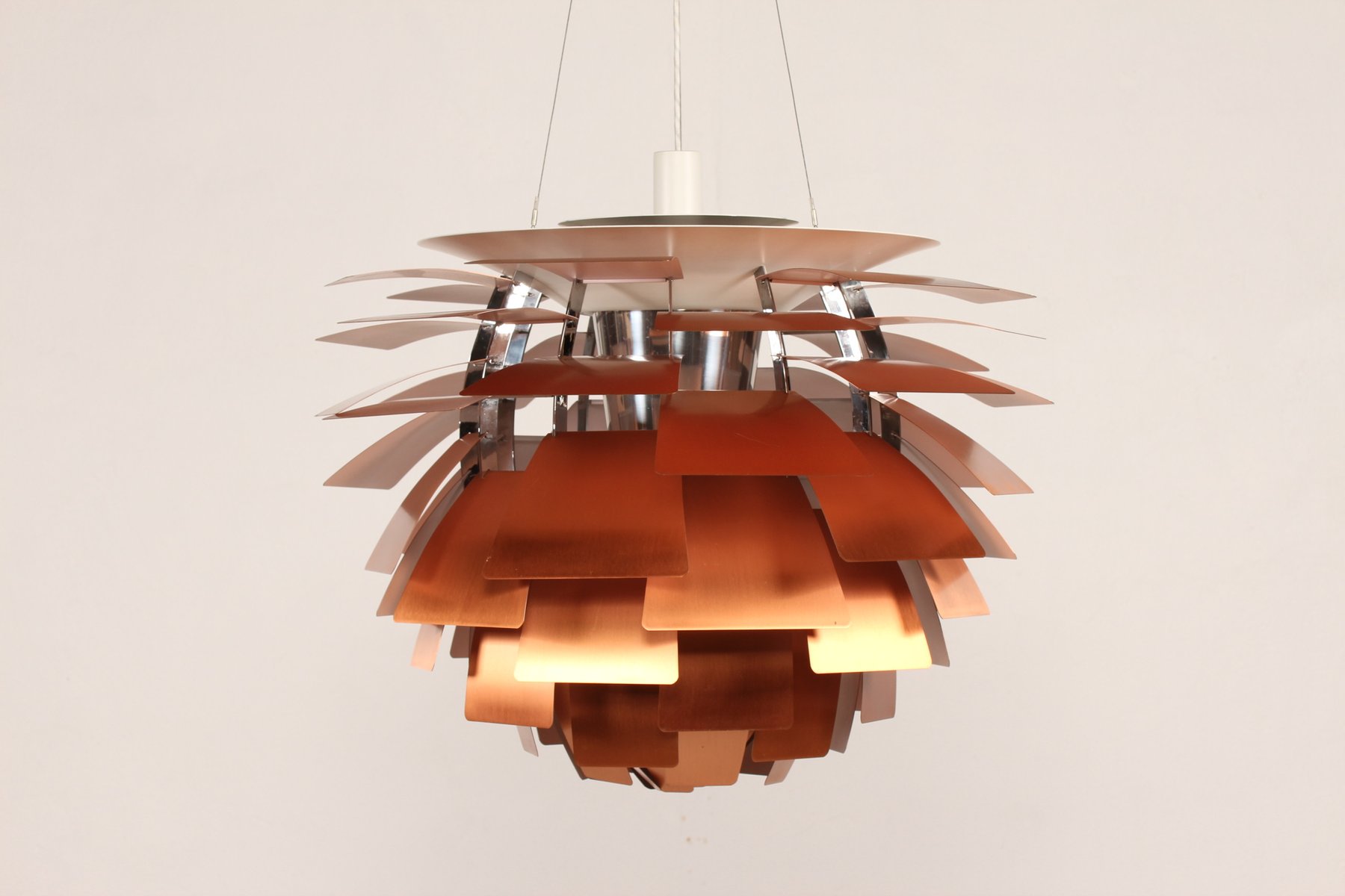 Large Vintage Danish Artichoke Lamp By Poul Henningsen For Louis Large Vintage Danish Artichoke Lamp By Poul Henningsen For Louis Poulsen