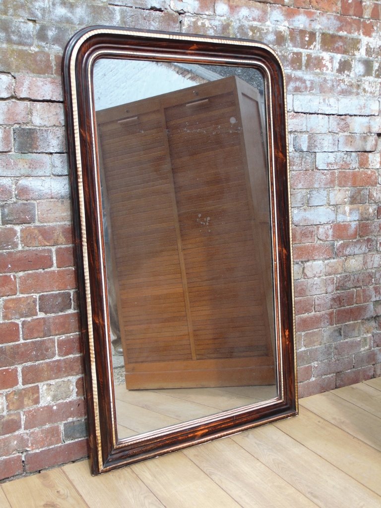 Antique Mercury Glass Wall Mirror for sale at Pamono