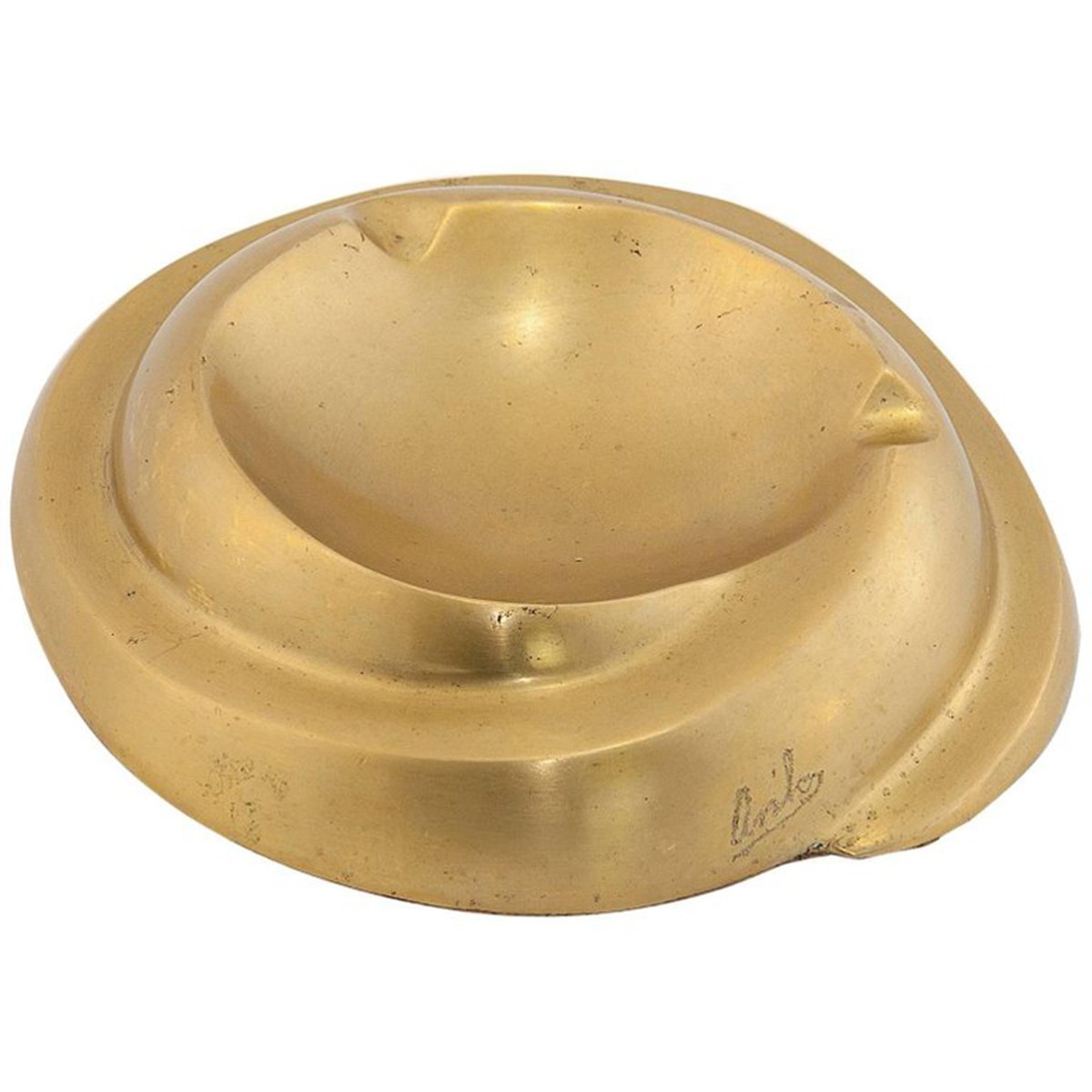 Solid Brass Ashtray, 1960 for sale at Pamono