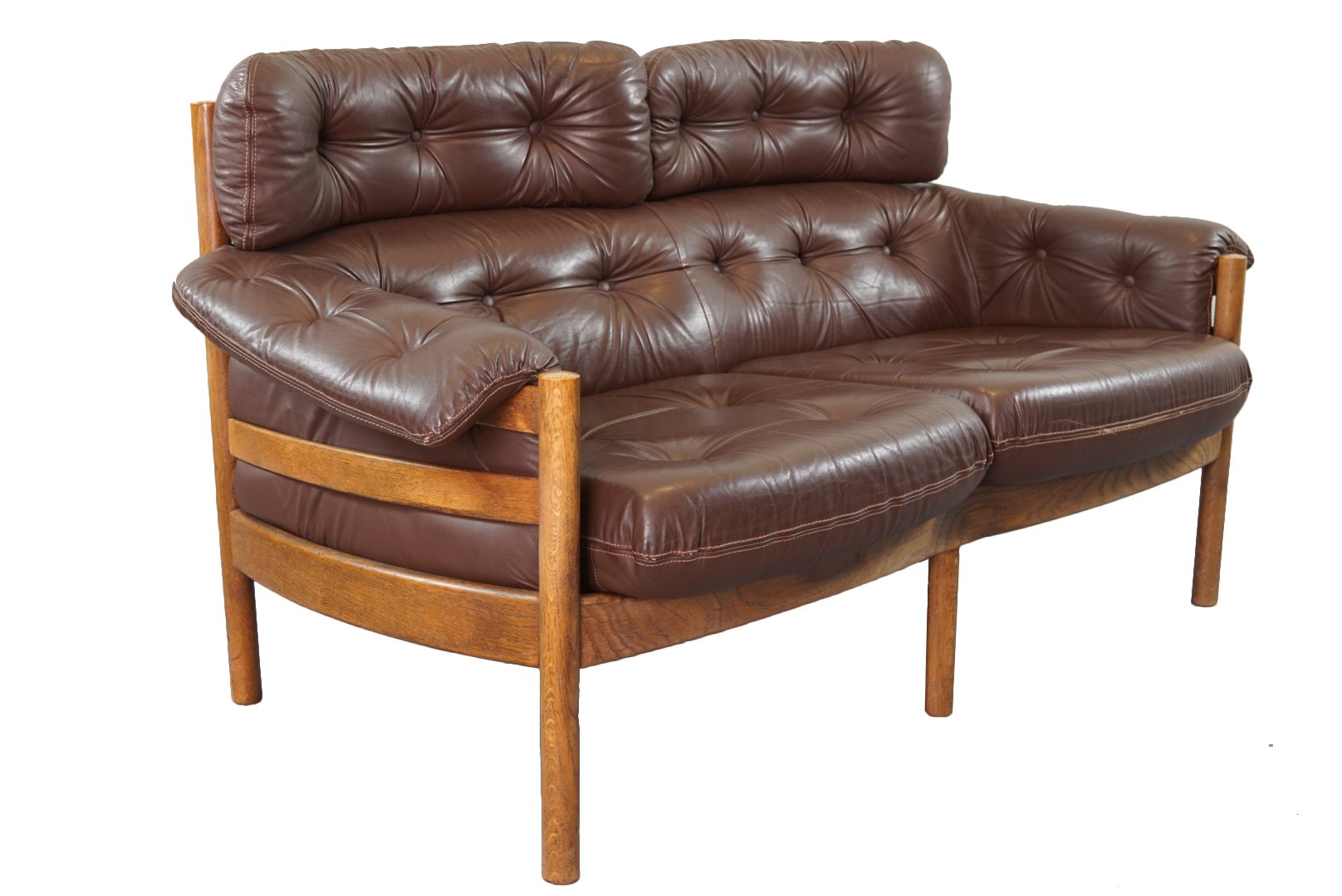 Vintage Tufted Leather Sofa By Arne Norell For Coja At Pamono Vintage Tufted Leather Sofa By Arne Norell For Coja
