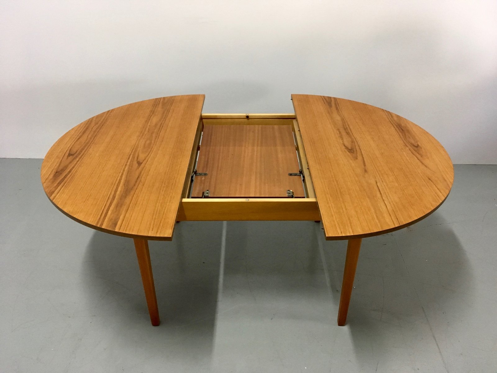 teak extendable dining room table
