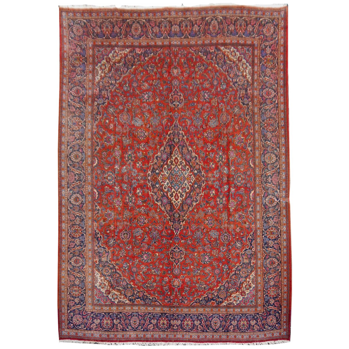 Vintage Hand Knotted Kashan Persian Rug For At Pamono Vintage Hand Knotted Kashan Persian Rug