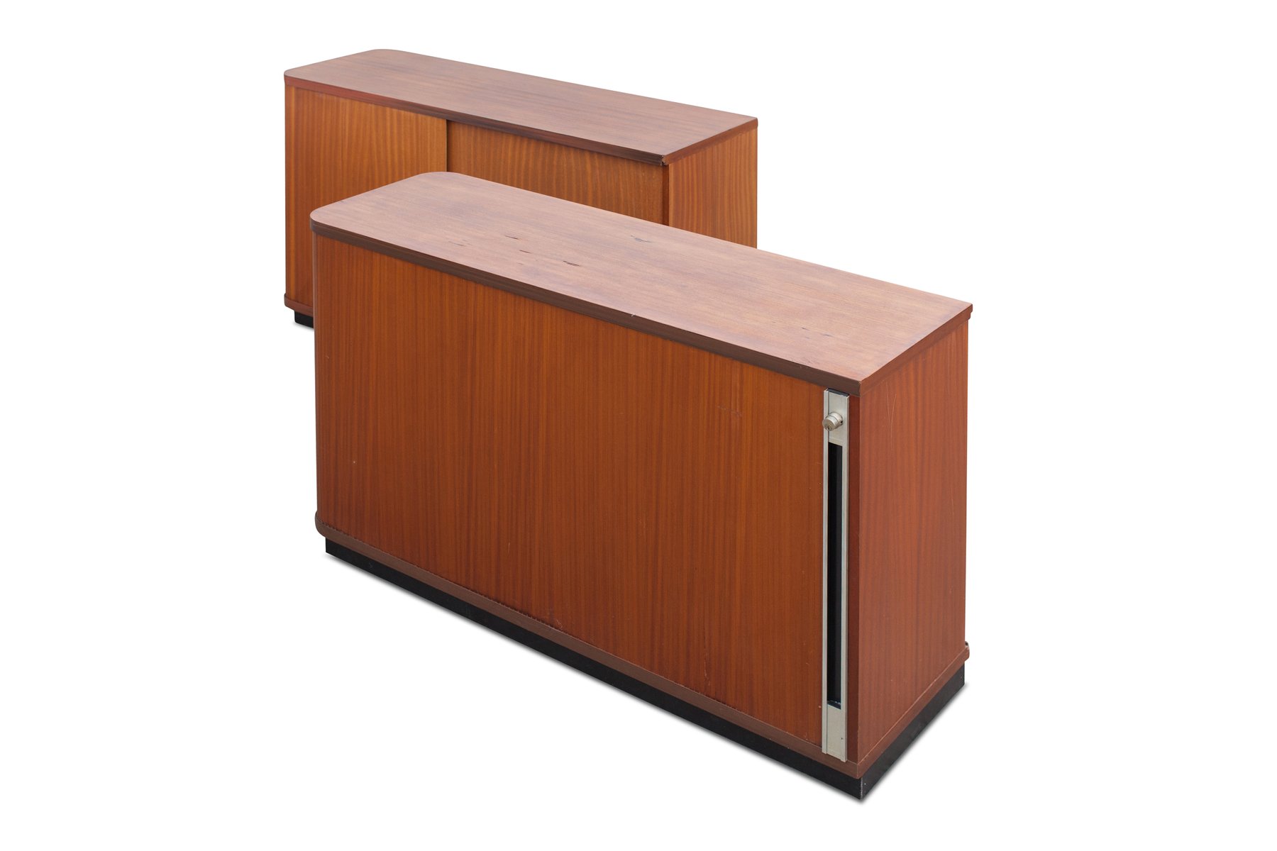 Vintage Office Cabinets With Tambour Doors Set Of 2 For At Pamono Vintage Office Cabinets With Tambour Doors Set Of 2
