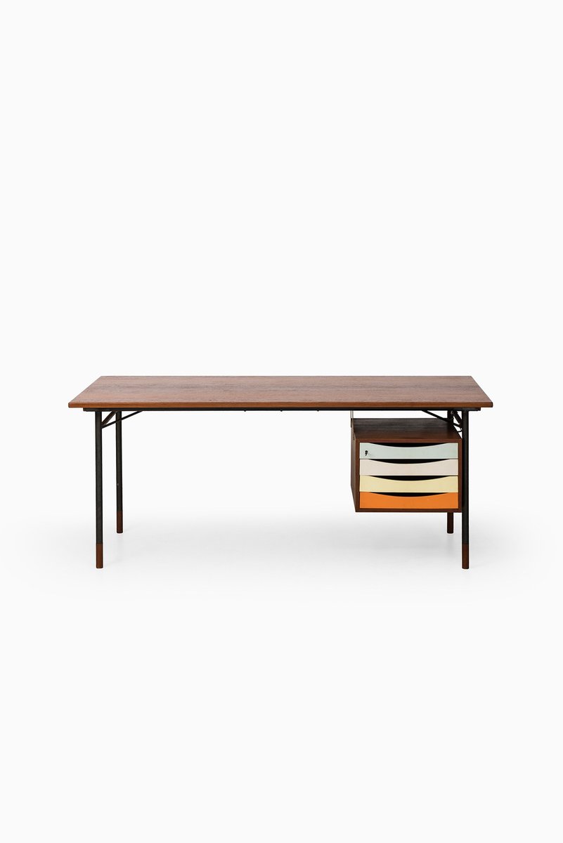 Mid Century Danish Nyhavn Desk By Finn Juhl For Bovirke 1950s Mid Century Danish Nyhavn Desk By Finn Juhl For Bovirke 1950s