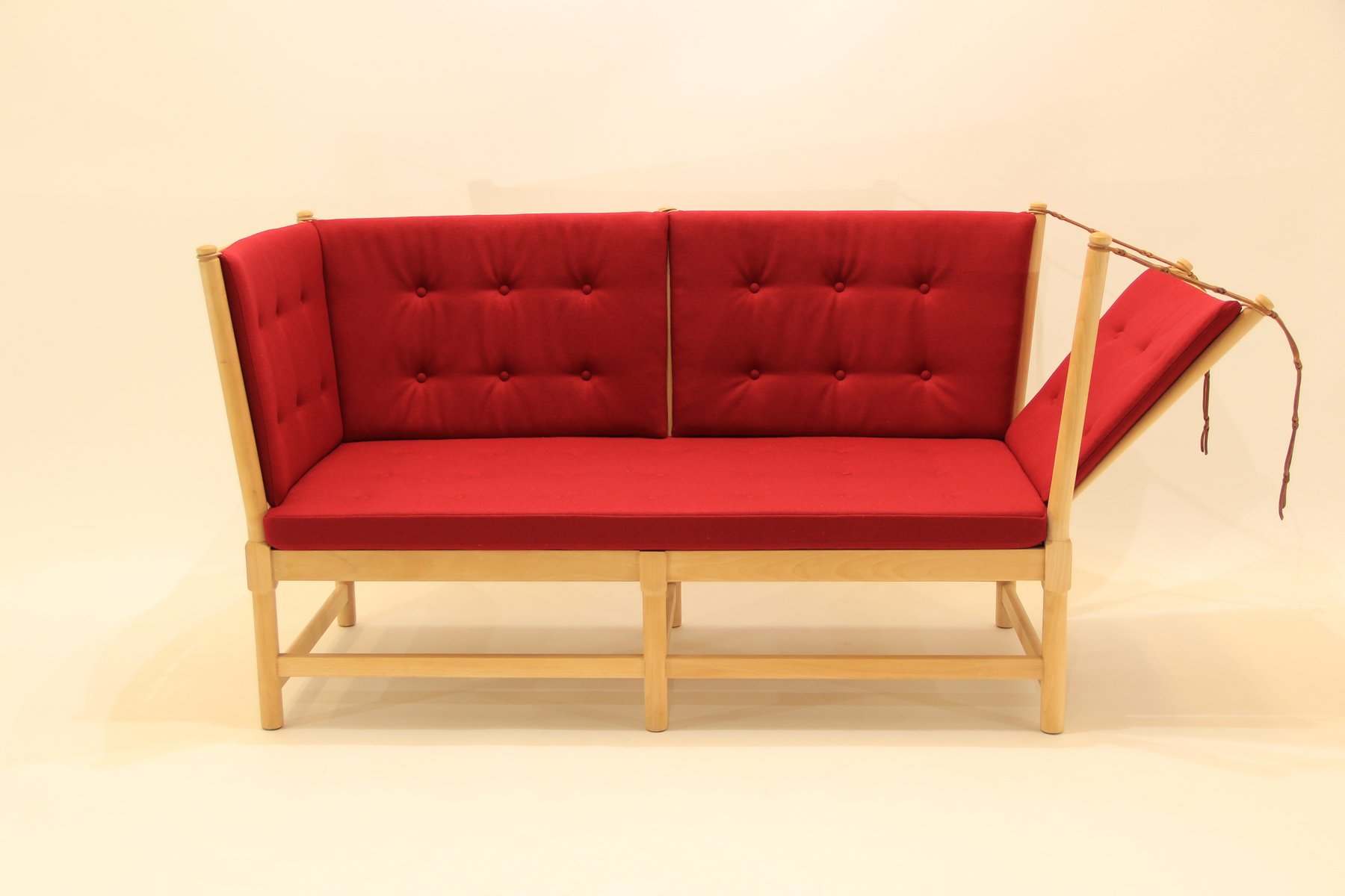 Vintage 1789 Sofa In Beech And Wool By Borge Mogensen For Fritz Vintage 1789 Sofa In Beech And Wool By Borge Mogensen For Fritz Hansen