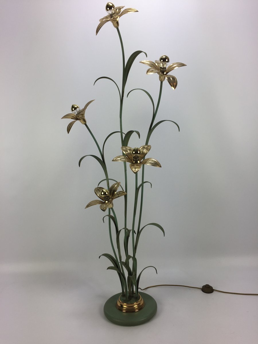 Flower Floor Lamp, 1980s for sale at Pamono Flower Floor Lamp, 1980s for sale at Pamono