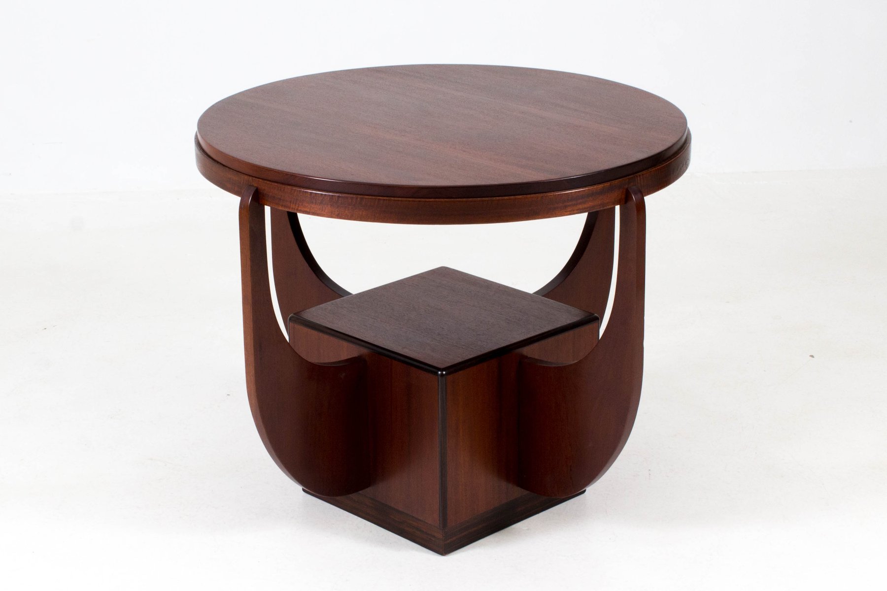 Dutch Art Deco Mahogany Coffee Table From Paul Bromberg 1920s For Dutch Art Deco Mahogany Coffee Table From Paul Bromberg 1920s