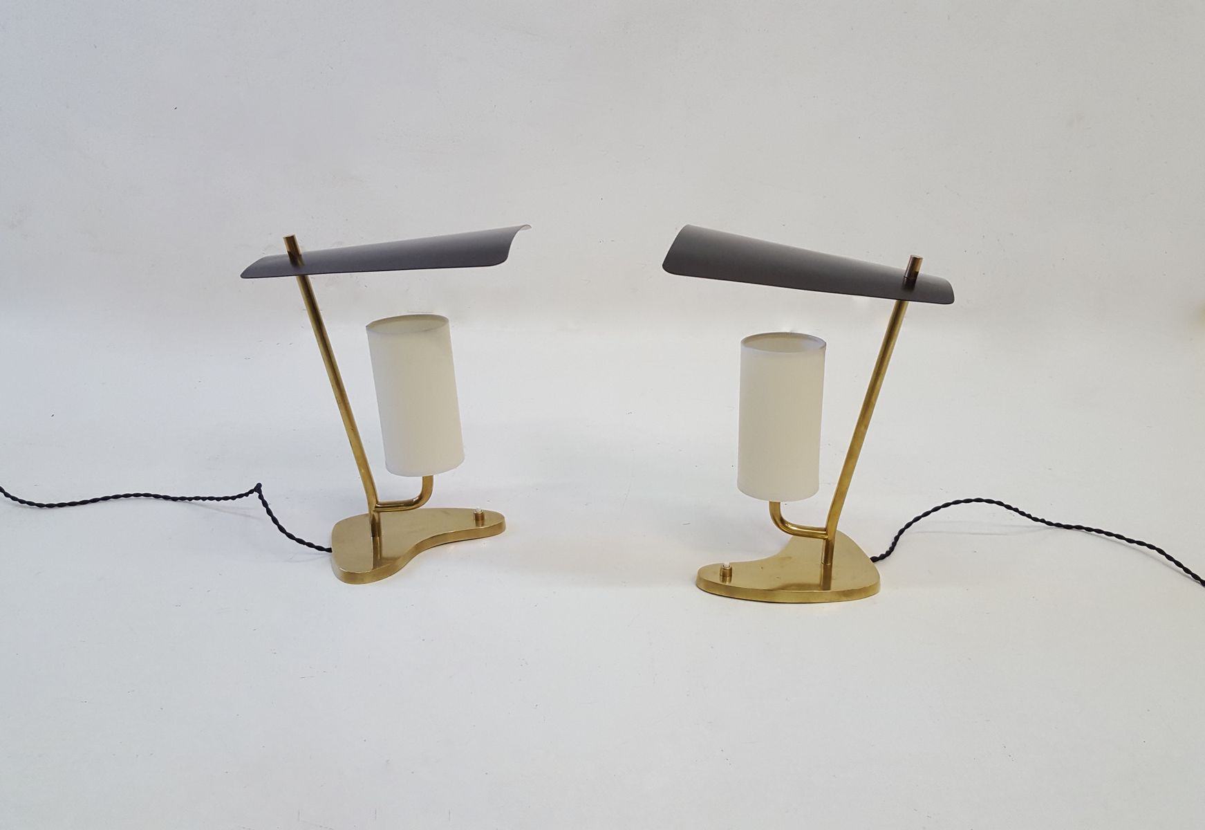 Italian Brass Lamps 1950s Set Of 2 For At Pamono Italian Brass Lamps 1950s Set Of 2