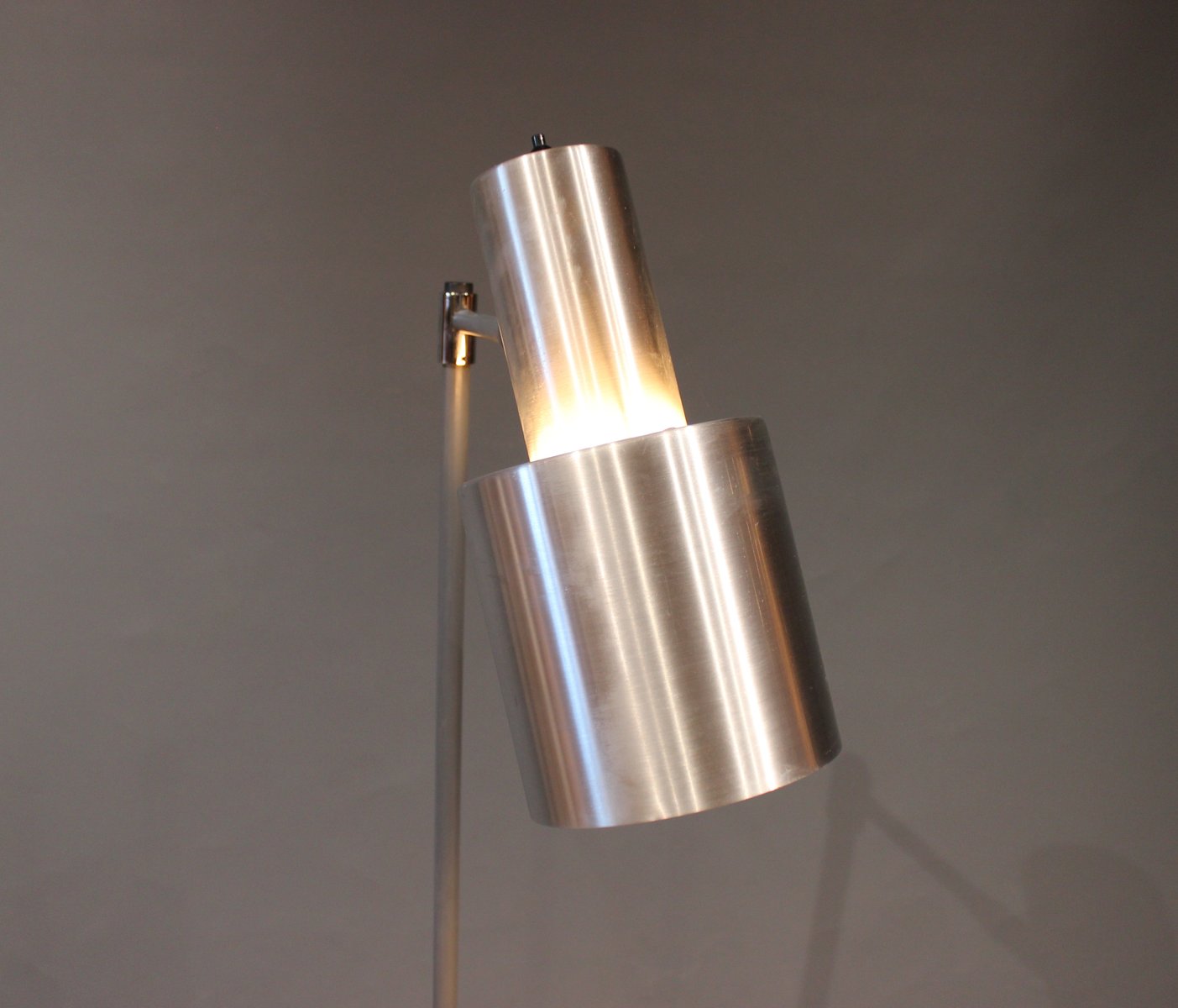 Large Mid Century Studio Model Stainless Steel Floor Lamp By Jo Large Mid Century Studio Model Stainless Steel Floor Lamp By Jo Hammerborg